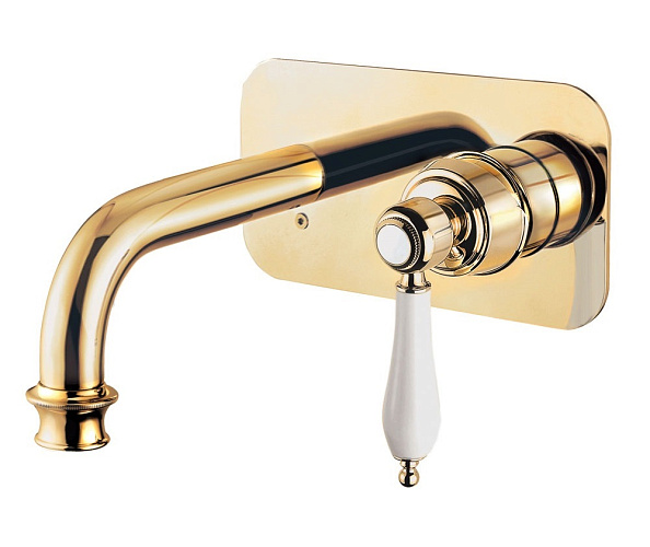 Смеситель для раковины встраиваемый Cezares Aphrodite, золото (APHRODITE-BLSM2-03/24-Bi)