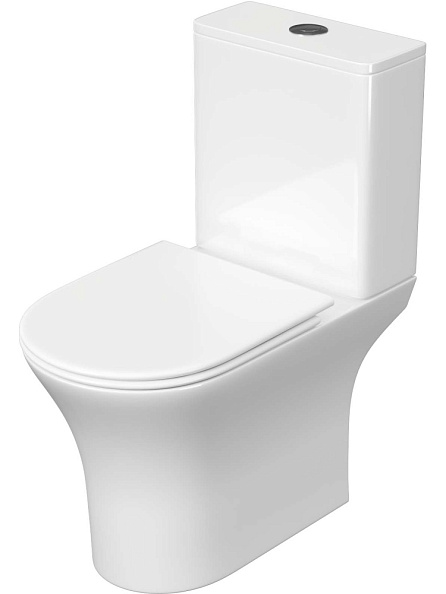 Унитаз-компакт напольный Aquatek Optima безободковый (AQ4412-00)