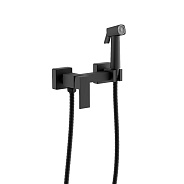 Смеситель с гигиенической лейкой черный (B55806-7)