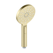 AQ2006BG ОБЕРОН ручной душ Select 120 3 jet, шлиф. золото