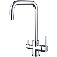 Смеситель для кухни с подключением фильтра FRUD R43054, хром