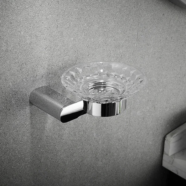 Мыльница Rose RG1703, хром