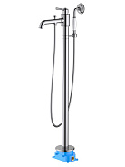 AQ1545CR КЛАССИК смеситель для ванны напольный (внешняя и скрытая часть)