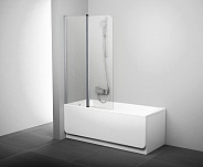 Шторка для ванной Ravak Chrome CVS2-100 L (7QLA0100Z1) (левая) профиль белый стекло прозрачное
