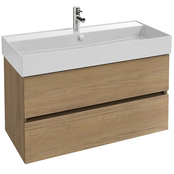 EB2383-E75 Tolbiac Тумба под раковину Jacob Delafon 100см, 2 ящика, цвет Дуб Давос натуральный