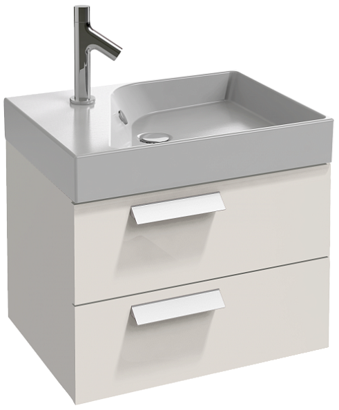 Тумба с раковиной 60 см Jacob Delafon Rythmik EB1301-G1C белый