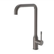 Смеситель Splenka S206.40.09 для кухни П-образный поворотный излив, графит