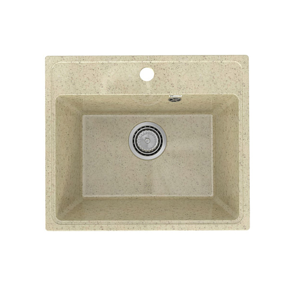 Кухонная мойка Practik PR-M-490-002 (без сифона), слоновая кость