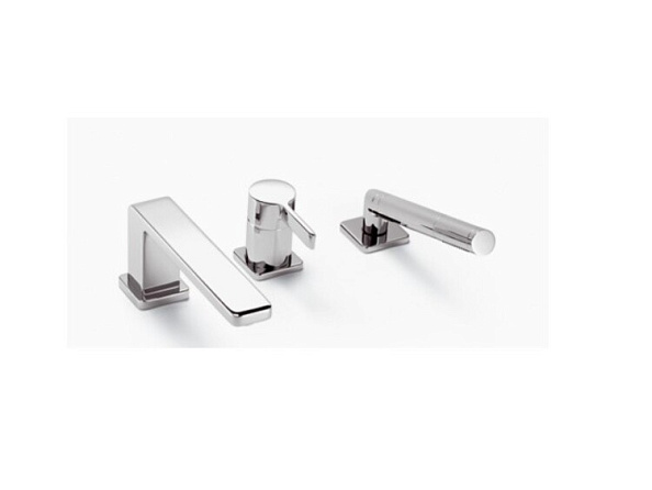 Смеситель для ванны и душа Dornbracht Lulu, платина матовая (27.412.710.06)