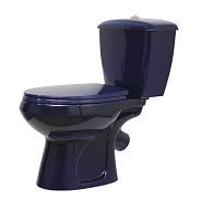 43355110202 Унитаз-компакт "Элисса" Стандарт/ синий, нижний подвод воды, косой выпуск (старый арт. 43355130202)