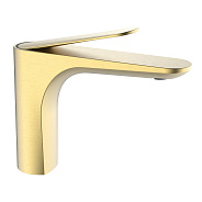 Смеситель Raglo R21.10.03 для раковины  монолитный, сатин золотой