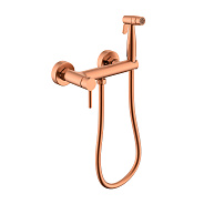 Смеситель Raglo с гигиеническим душем настенный, матовая медь (R20.51.33)