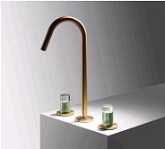 Ручка для смесителя Fima Carlo Frattini So, глянцевое стекло/зелёный агаве (S4V05)