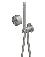 Смеситель для душа Quadro design Stereo, на 1 потребитель, сталь брашированная (16 58 AS)