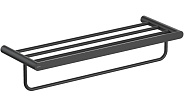 AQ4415MB ЛИРА полка для полотенец, матовый черный