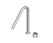 Смеситель для раковины Quadro design Source, сталь шлифованная/брашированная (13 32 AS)