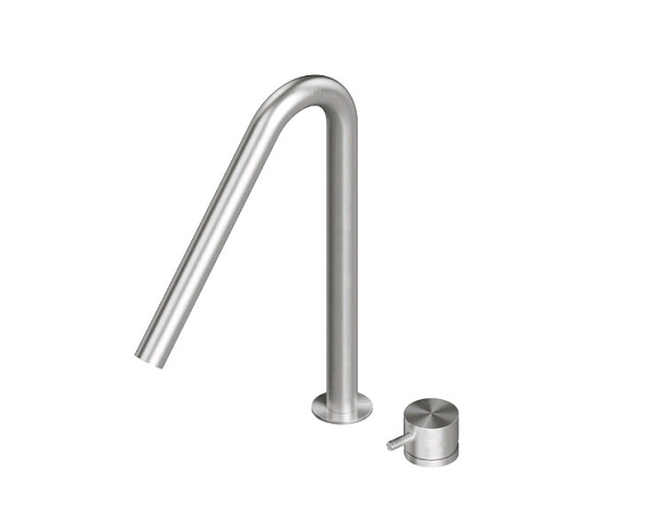 Смеситель для раковины Quadro design Source, сталь шлифованная/брашированная (13 32 AS)