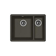 Мойка кухонная иск. камень Флорентина "Вега 335/160" 550х420х217/147 антрацит FSm подстольная (22.32