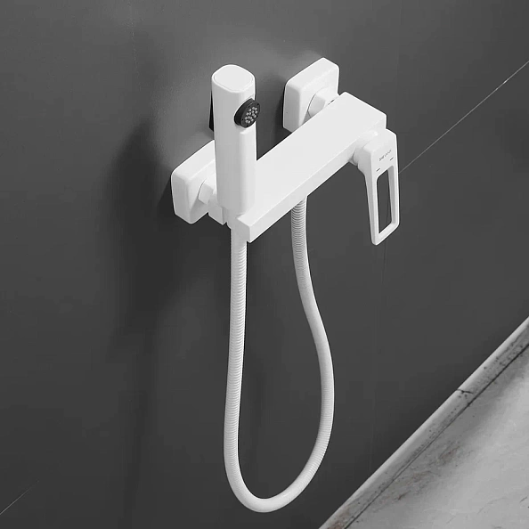 Гигиенический душ со смесителем Shevanik S6805C-1, белый