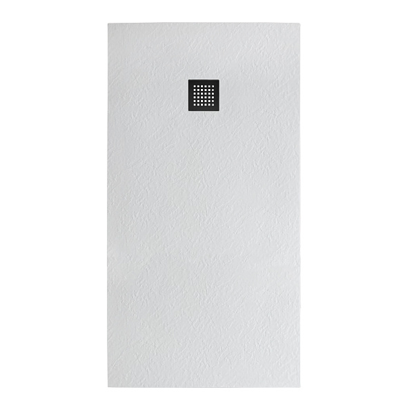 Душевой поддон из искусственного мрамора в комплекте с сифоном BelBagno Uno 1400х900 мм, белый (TRAY-MR-UNO-AH-140/90-35-W-NO)