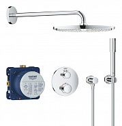 Душевая система с термостатом встроенным Grohe Grohtherm, хром (34731000)