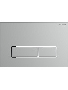 KDI-0000063(HC) Панель смыва Хром матовый ободок хром (клавиши прямоугольные), 162*244 мм