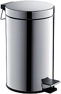 AQ4992CR корзина для мусора с педалью, 8л, полир. хром