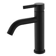 Смеситель VODA "Vessel Black" для раковины, черный (VSL26MB)