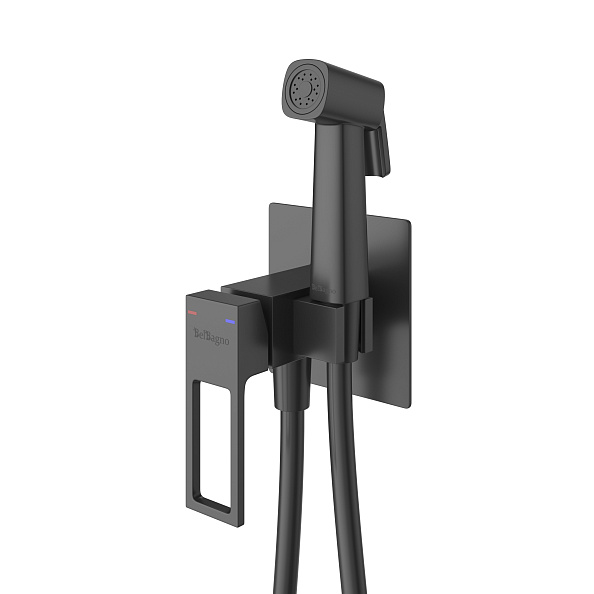 Гигиенический душ BelBagno Luce, черный матовый (LUC-HGN-NERO)