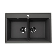 Кухонная мойка Ulgran Quartz Ruma 780-09, мокрый асфальт