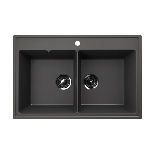 Кухонная мойка Ulgran Quartz Ruma 780-09, мокрый асфальт