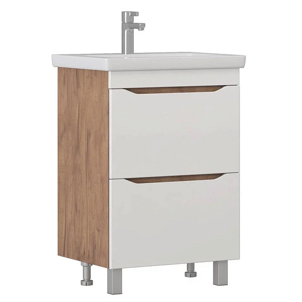 Тумба с раковиной напольная VIGO Grani 201 дуб золотой, 60 см