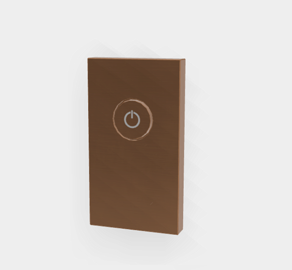 Кнопка on/off Fima Carlo Frattini Switch, бронза брашированная янтарная (F5922ZS)