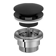 E30536-BL Push-open сливной набор для раковины матовый черный