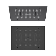 AQ2083MB верхний душ 600*430 мм, 3 jet (внешняя и скрытая часть), матовый черный