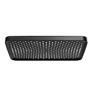 Лейка душевая верхняя Raglo R451.52.06 тропический душ 340*220мм пластик/силикон, черный