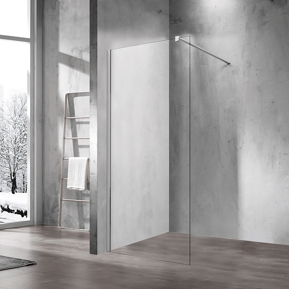 Душевая перегородка Vincea Walk-In (VSW-1H120CL) 1200х2000 мм, хром, стекло прозрачное