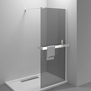 Душевая перегородка Vincea Walk-In HR (VSW-4HR900CG) 900х2000 мм, хром, стекло тонированное