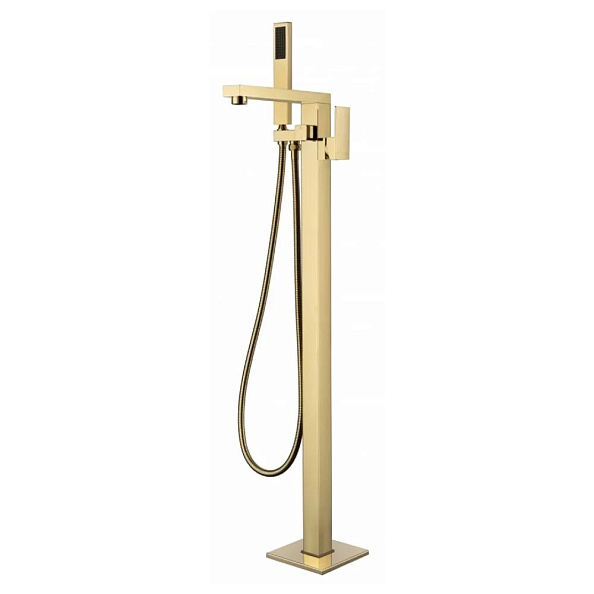 Смеситель напольный для ванны Groсenberg GB800MG, матовое золото