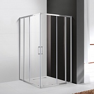 Душевой уголок Cezares Molveno 100x100x195 мм, квадратный, хром (MOLVENO-A-22-80+20-C-Cr-IV)