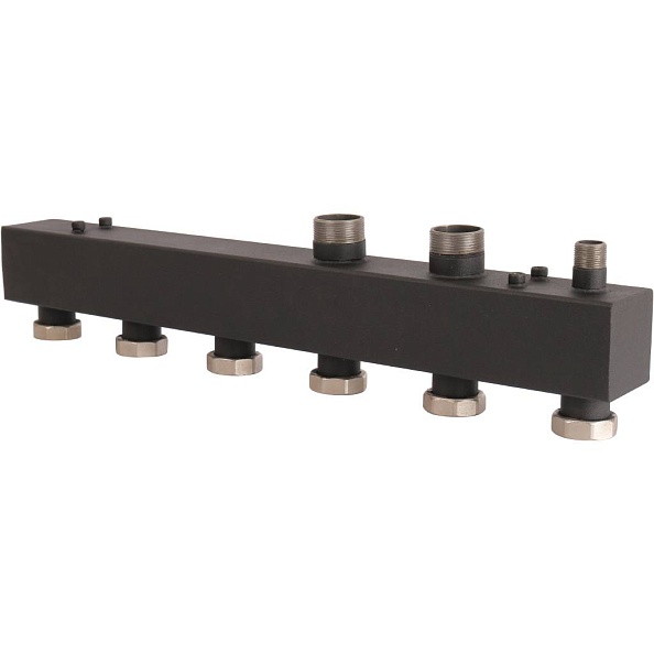 Коллектор Rommer на 3 отопительных контура стальной распределительный (RDG-0017-004003)