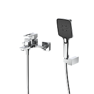 Смеситель для ванны с душем DQ Dortmund короткий излив хром (DA1713201)