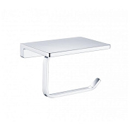 Держатель для туалетной бумаги с полочкой Grocenberg AC0027CR, хром