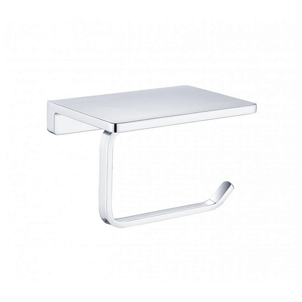 Держатель для туалетной бумаги с полочкой Grocenberg AC0027CR, хром