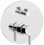 Смеситель для душа Cisal Less New, на 2 потребителя, золото брашированное/шлифованное (Brushed Gold) (LN0023002W)