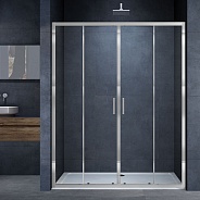 Душевая дверь Vincea Alpha (VDS-3AL2160CL) 1600х1900 мм, хром, стекло прозрачное