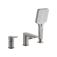 Смеситель для ванны BELZ на борт оружейная сталь (B66715-3)