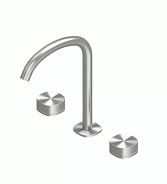 Смеситель для раковины Quadro design SUPER, сталь брашированная (22 32V AS)