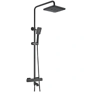 Душевая система с термостатом Rose R3536H, черный