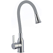 Смеситель для кухни с гибким изливом и режимом душ Fmark FS8277A-04, хром